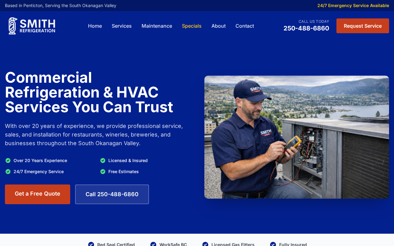 smithhvac.ca — local Google rankings, tracked by our platform